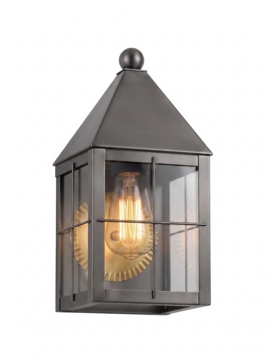 One Light Wall Sconce by Innovations - Ashford Collection, Gunmetal Finish - 9531-H-GM-CL