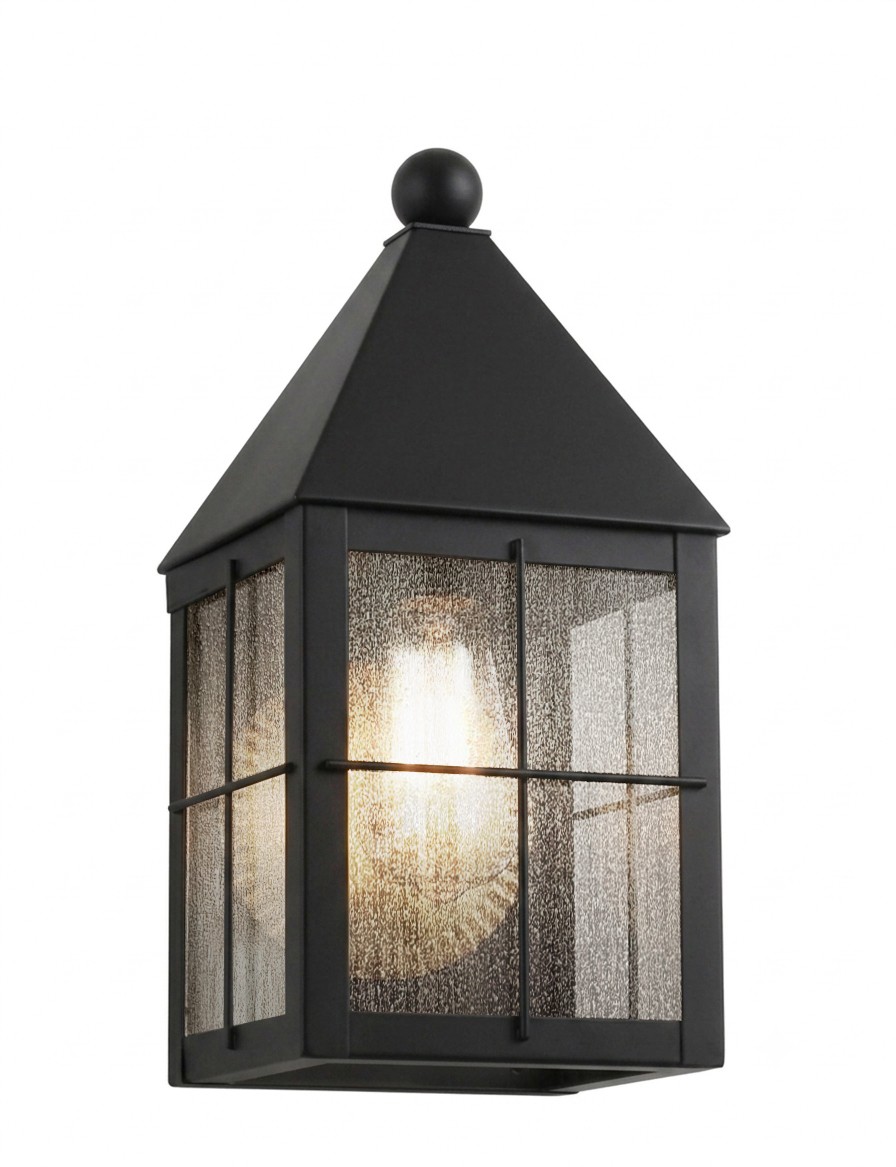 One Light Wall Sconce by Innovations - Ashford Collection, Matte Black Finish - 9531-H-BK-SDY