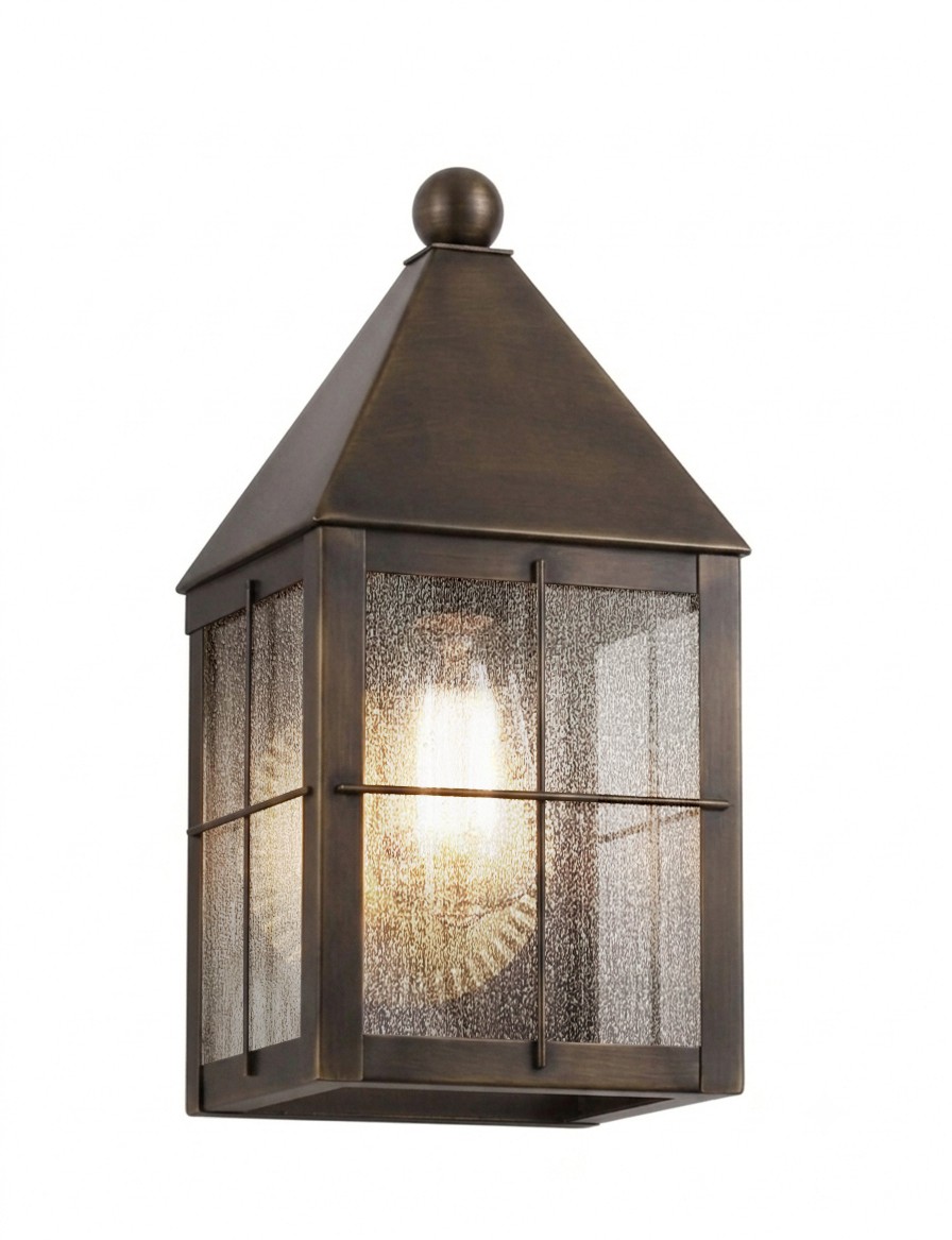 One Light Wall Sconce by Innovations - Ashford Collection, Dark Brass Finish - 9531-H-DB-SDY