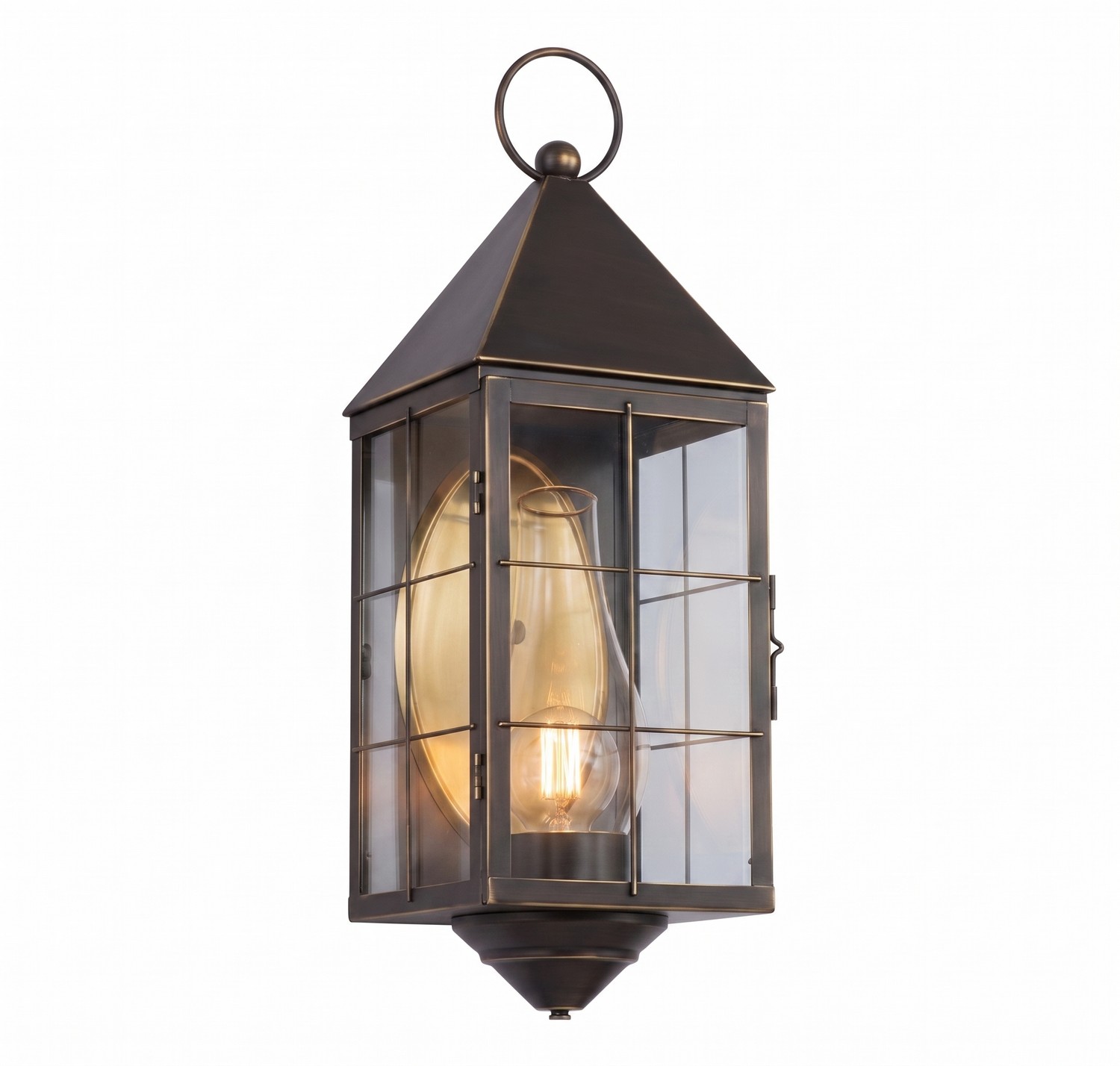 One Light Wall Sconce by Innovations - Ashford Collection, Bronze Finish - 9561-H-BZ-CL-C