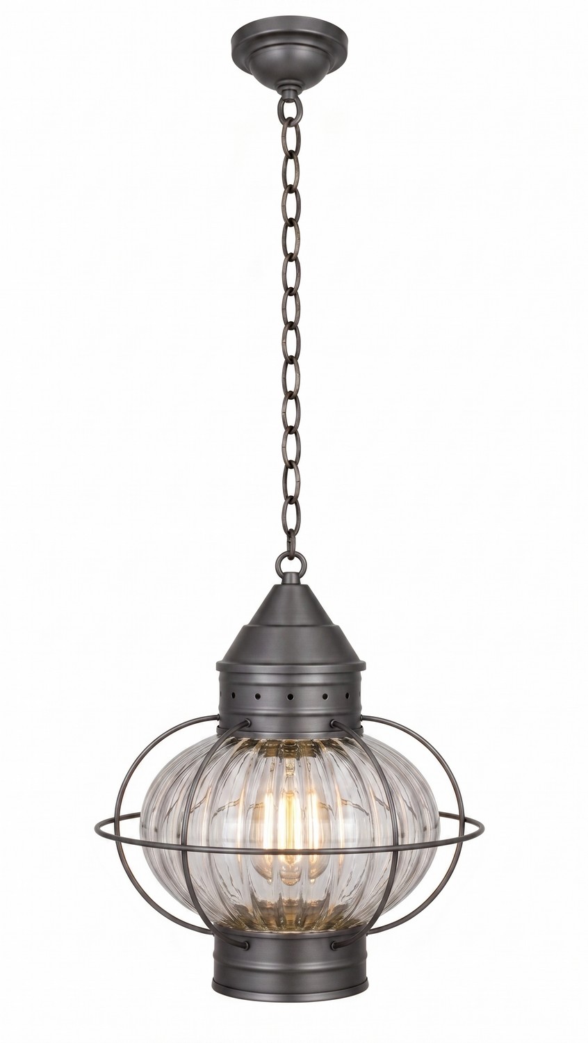 One Light Pendant by Innovations - Ellington Collection, Gunmetal Finish - 9622-GM-OPT