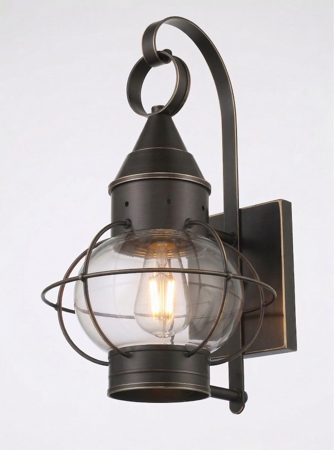 One Light Wall Sconce by Innovations - Ellington Collection, Bronze Finish - 9631-BZ-CL