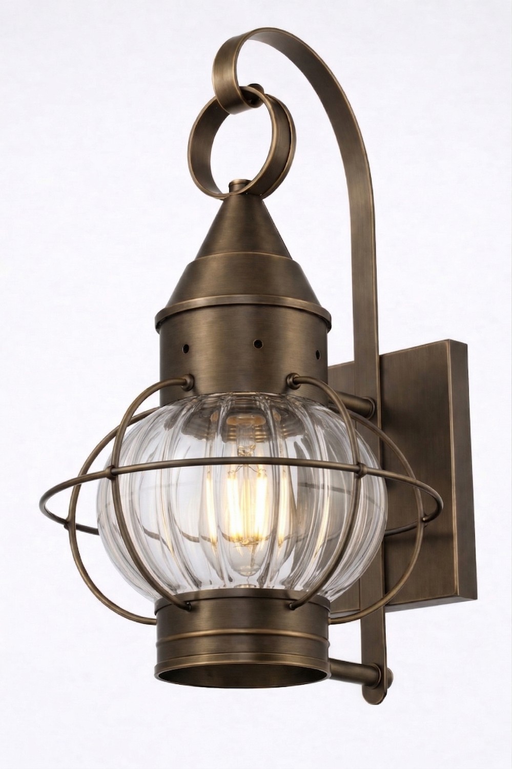 One Light Wall Sconce by Innovations - Ellington Collection, Dark Brass Finish - 9631-DB-OPT