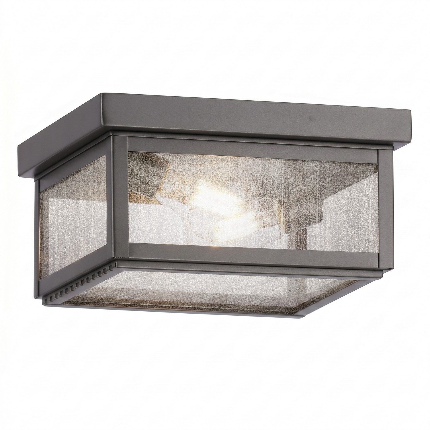 Two Light Semi Flush Mount by Innovations - Branford Collection, Gunmetal Finish - 91122-GM-SDY
