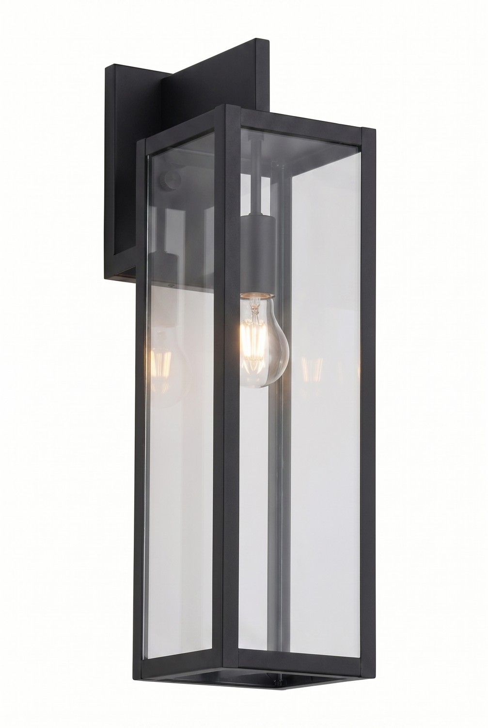One Light Wall Sconce by Innovations - Westbrook Collection, Matte Black Finish - 94431-BK-CL