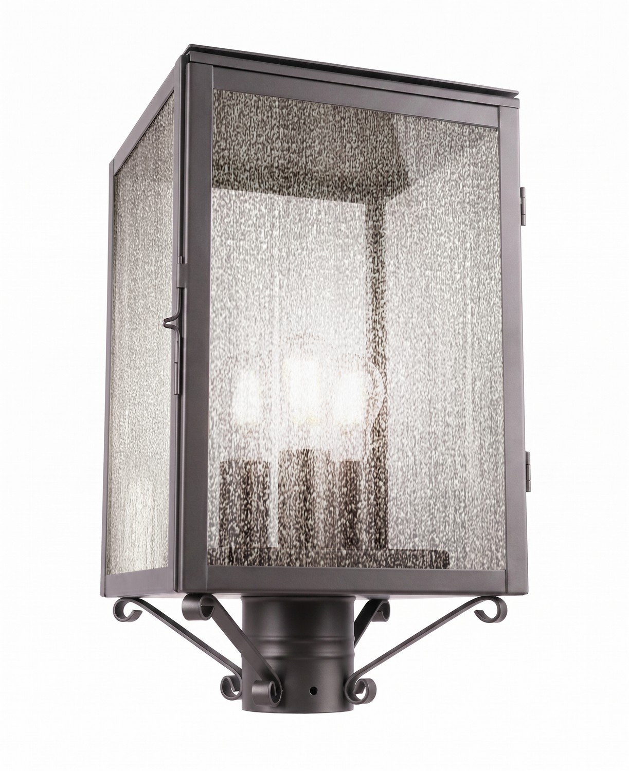 Three Light Post Lantern by Innovations - Westbrook Collection, Gunmetal Finish - 94510-GM-SDY