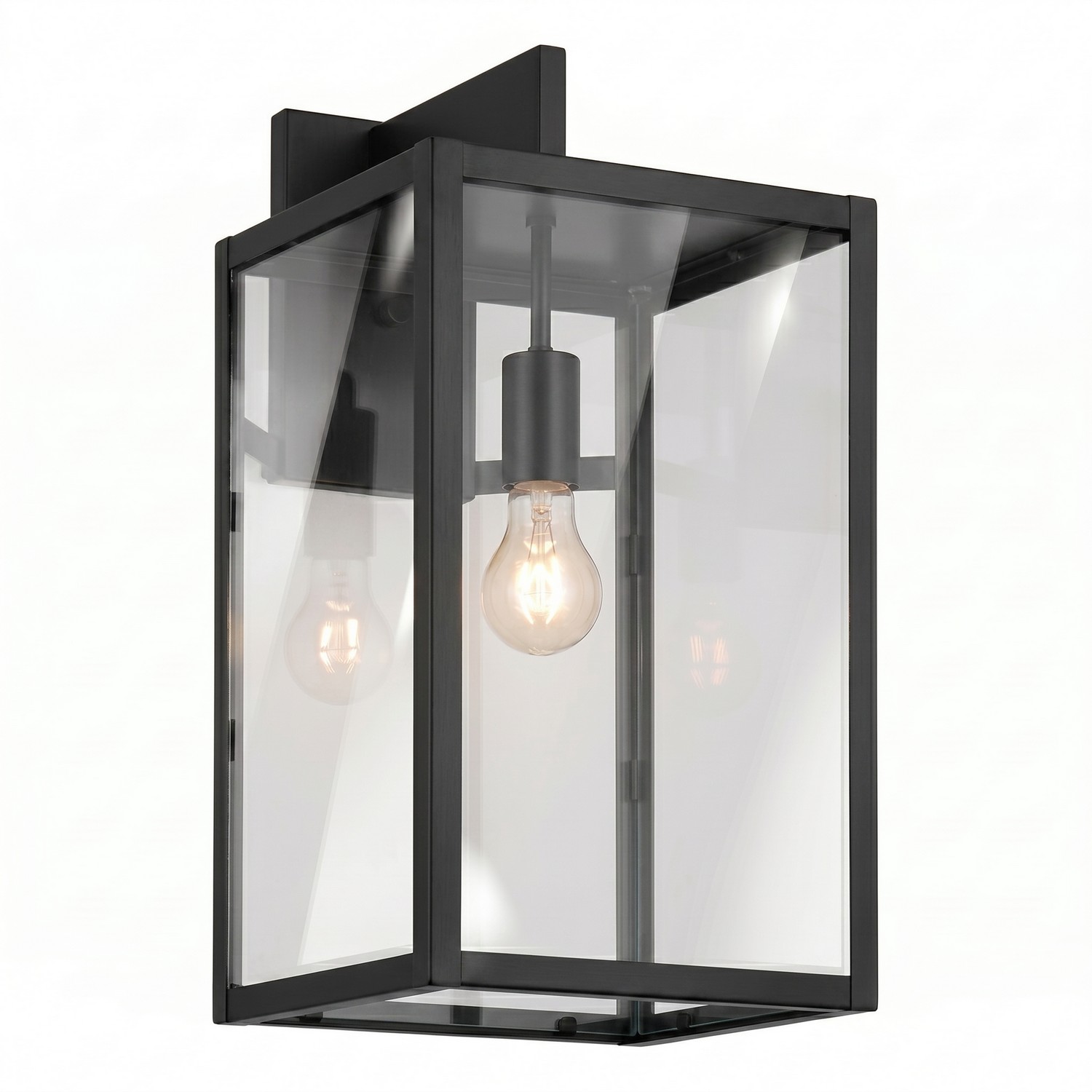 One Light Wall Sconce by Innovations - Westbrook Collection, Matte Black Finish - 94521-BK-CL