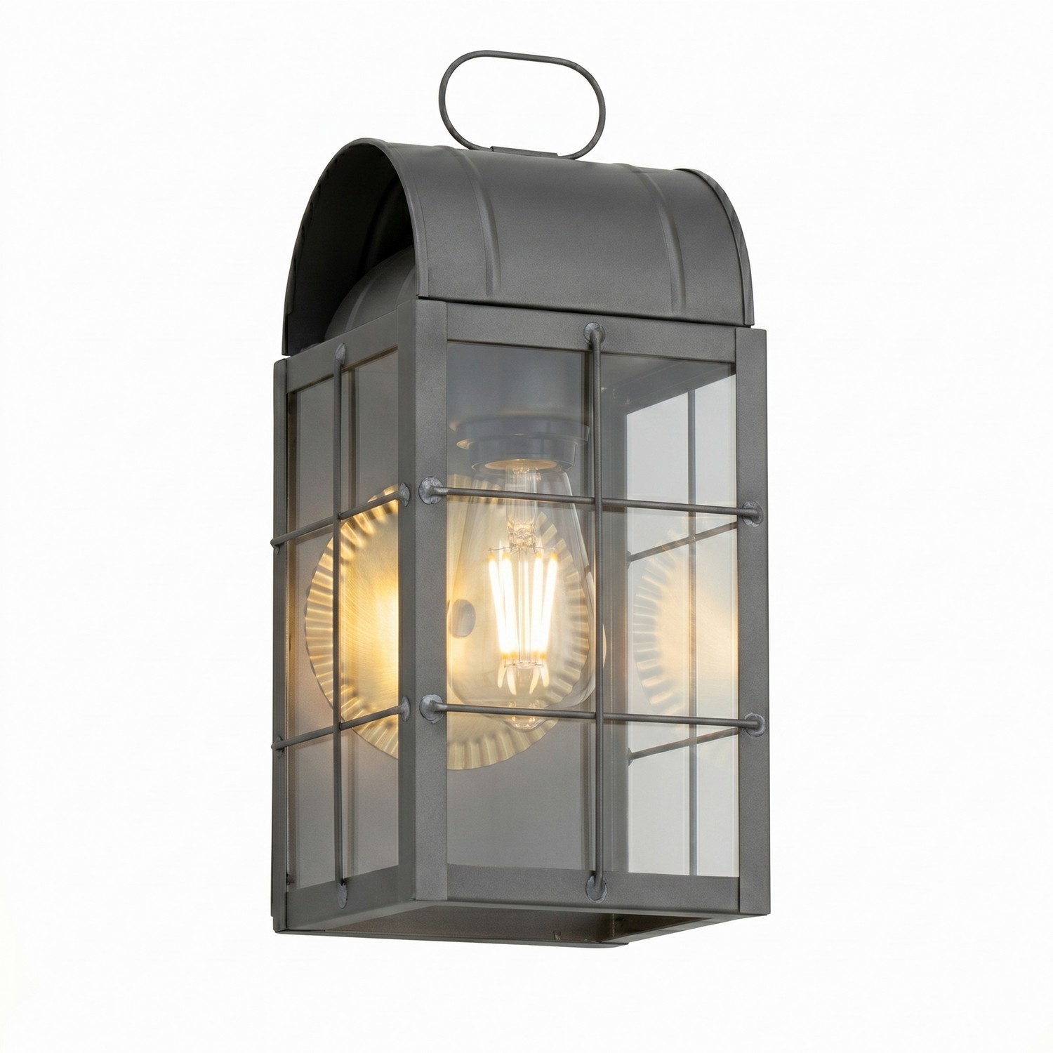 One Light Wall Sconce by Innovations - Durham Collection, Gunmetal Finish - 9121-H-GM-CL