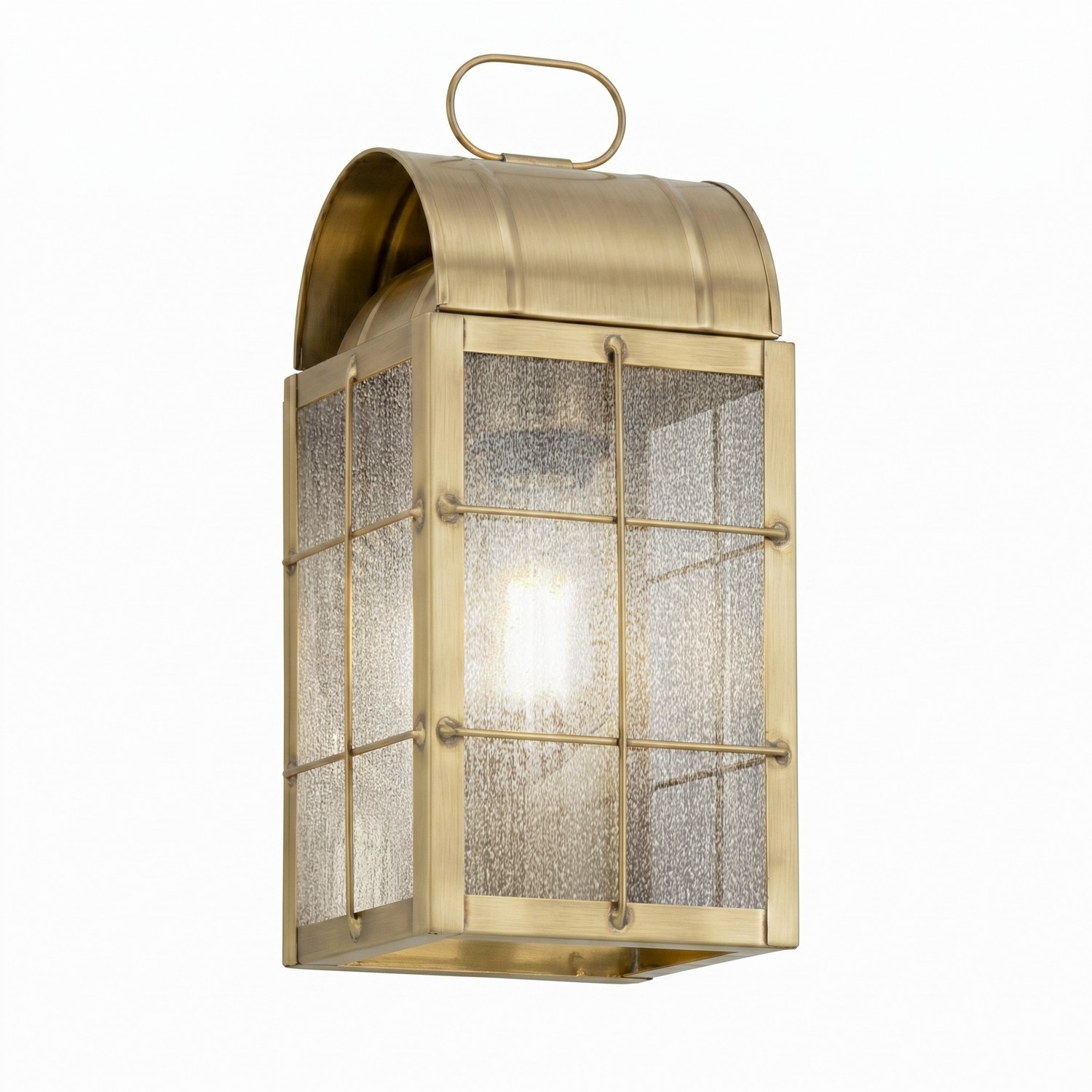 One Light Wall Sconce by Innovations - Durham Collection, Antique Brass Finish - 9121-H-AB-SDY