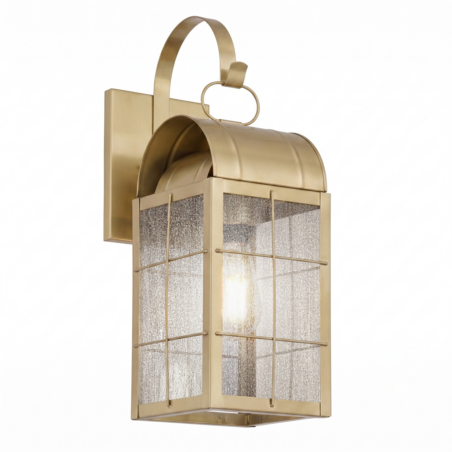 One Light Wall Sconce by Innovations - Durham Collection, Antique Brass Finish - 9121P-H-AB-SDY