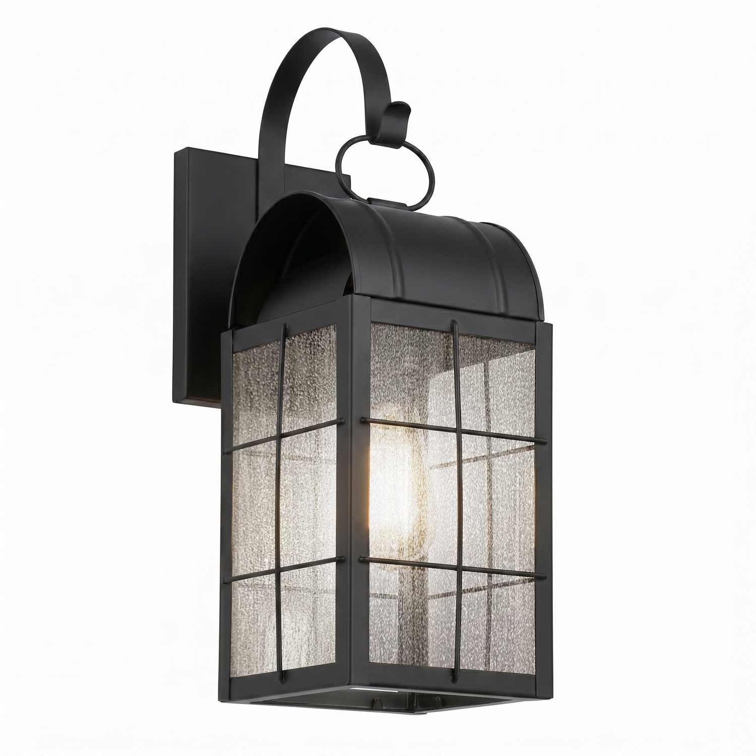 One Light Wall Sconce by Innovations - Durham Collection, Matte Black Finish - 9121P-H-BK-SDY