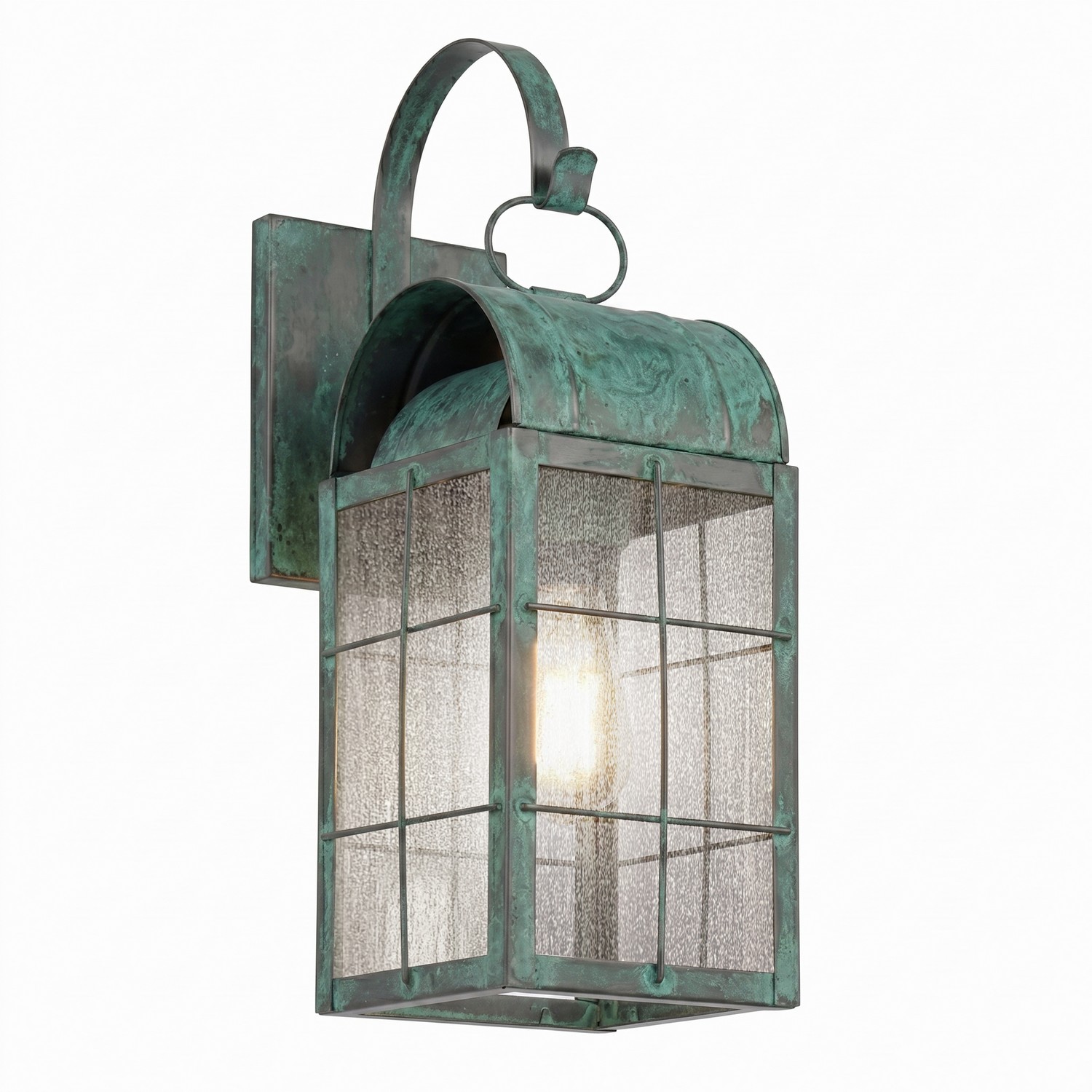 One Light Wall Sconce by Innovations - Durham Collection, Verde Green Finish - 9121P-H-VG-SDY