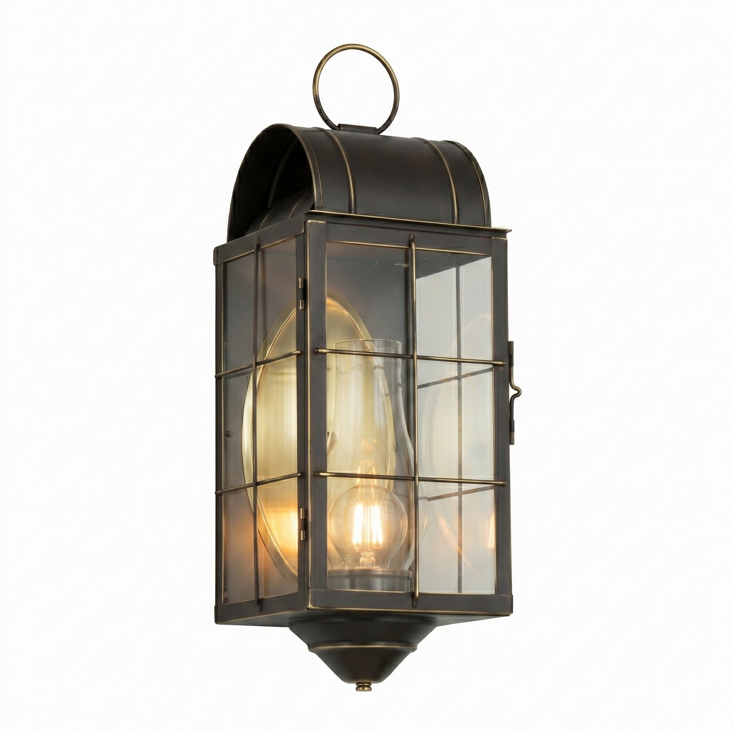 One Light Wall Sconce by Innovations - Durham Collection, Bronze Finish - 9161-H-BZ-CL-C