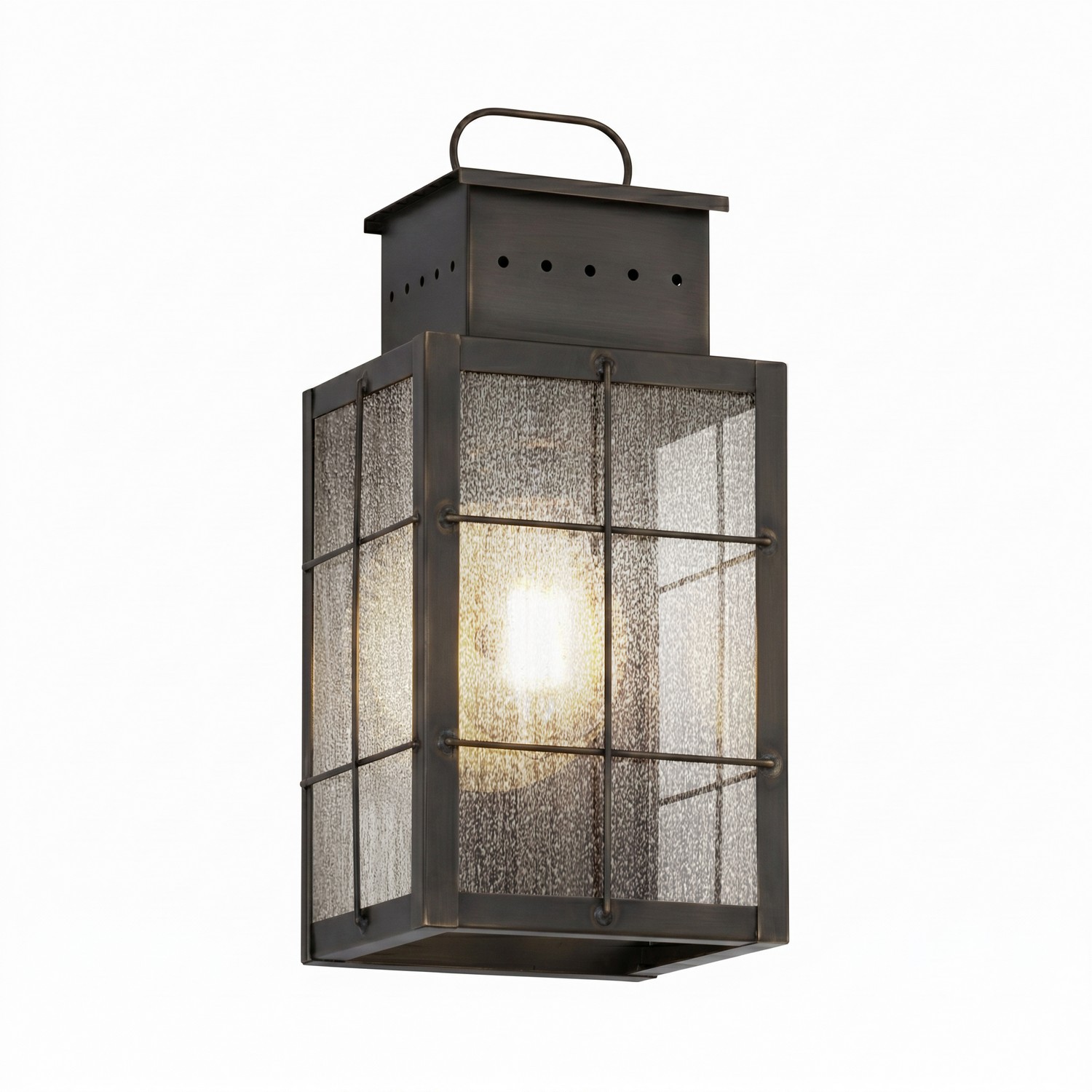 One Light Wall Sconce by Innovations - Norfield Collection, Dark Brass Finish - 9421-H-DB-SDY