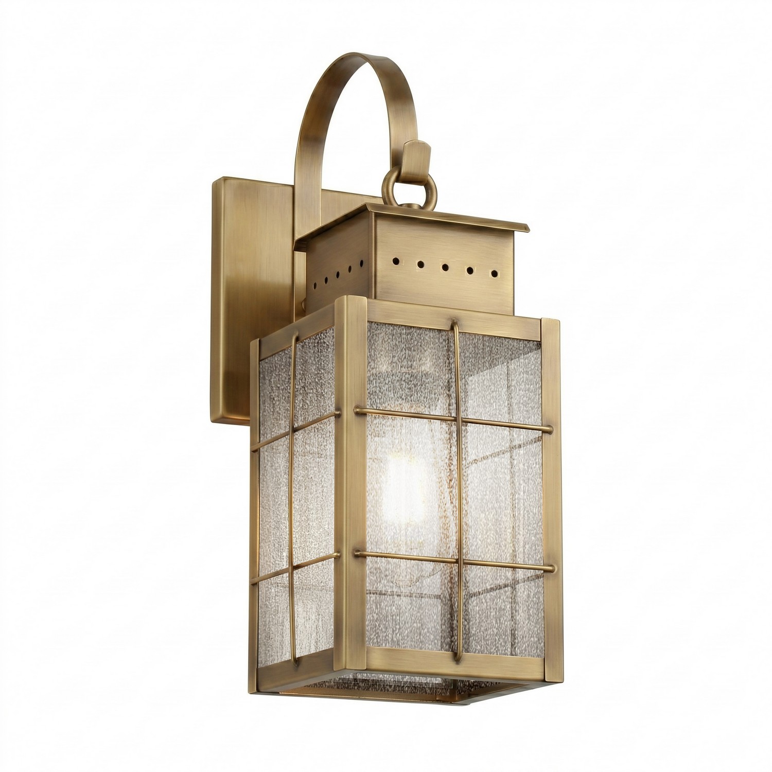 One Light Wall Sconce by Innovations - Norfield Collection, Antique Brass Finish - 9421P-H-AB-SDY