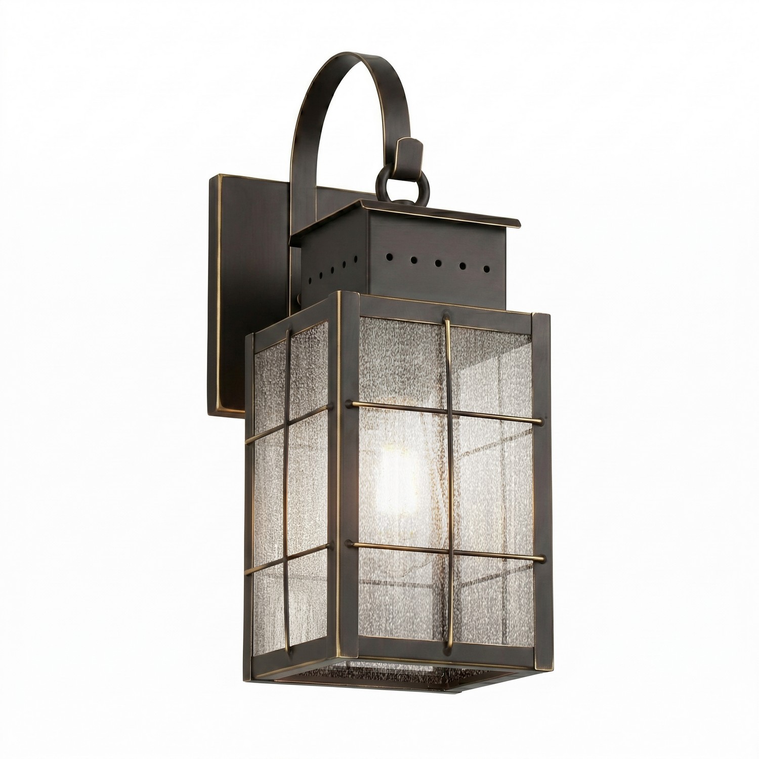 One Light Wall Sconce by Innovations - Norfield Collection, Bronze Finish - 9421P-H-BZ-SDY