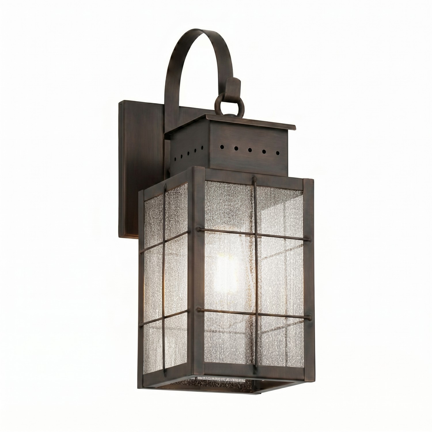 One Light Wall Sconce by Innovations - Norfield Collection, Dark Brass Finish - 9421P-H-DB-SDY