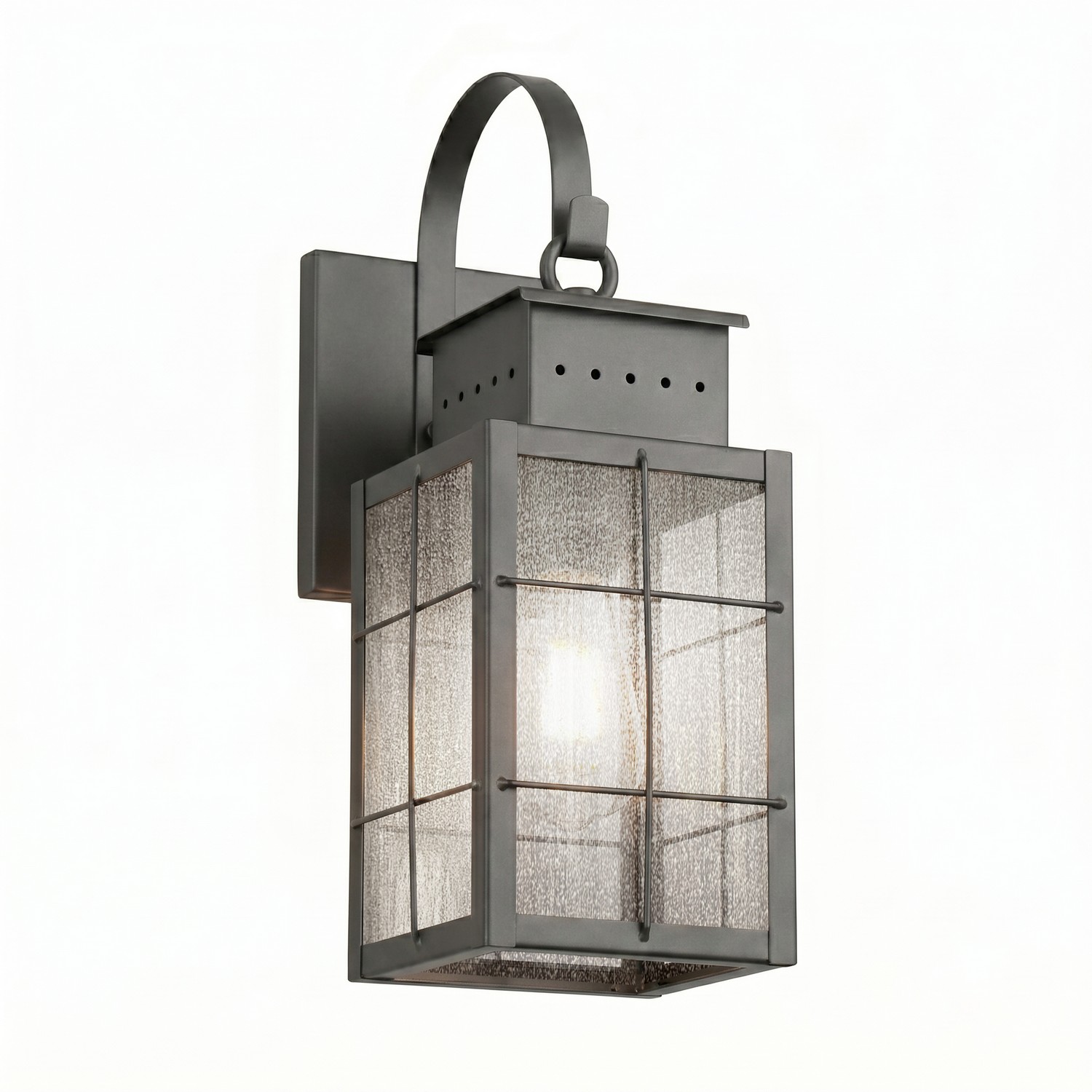 One Light Wall Sconce by Innovations - Norfield Collection, Gunmetal Finish - 9421P-H-GM-SDY