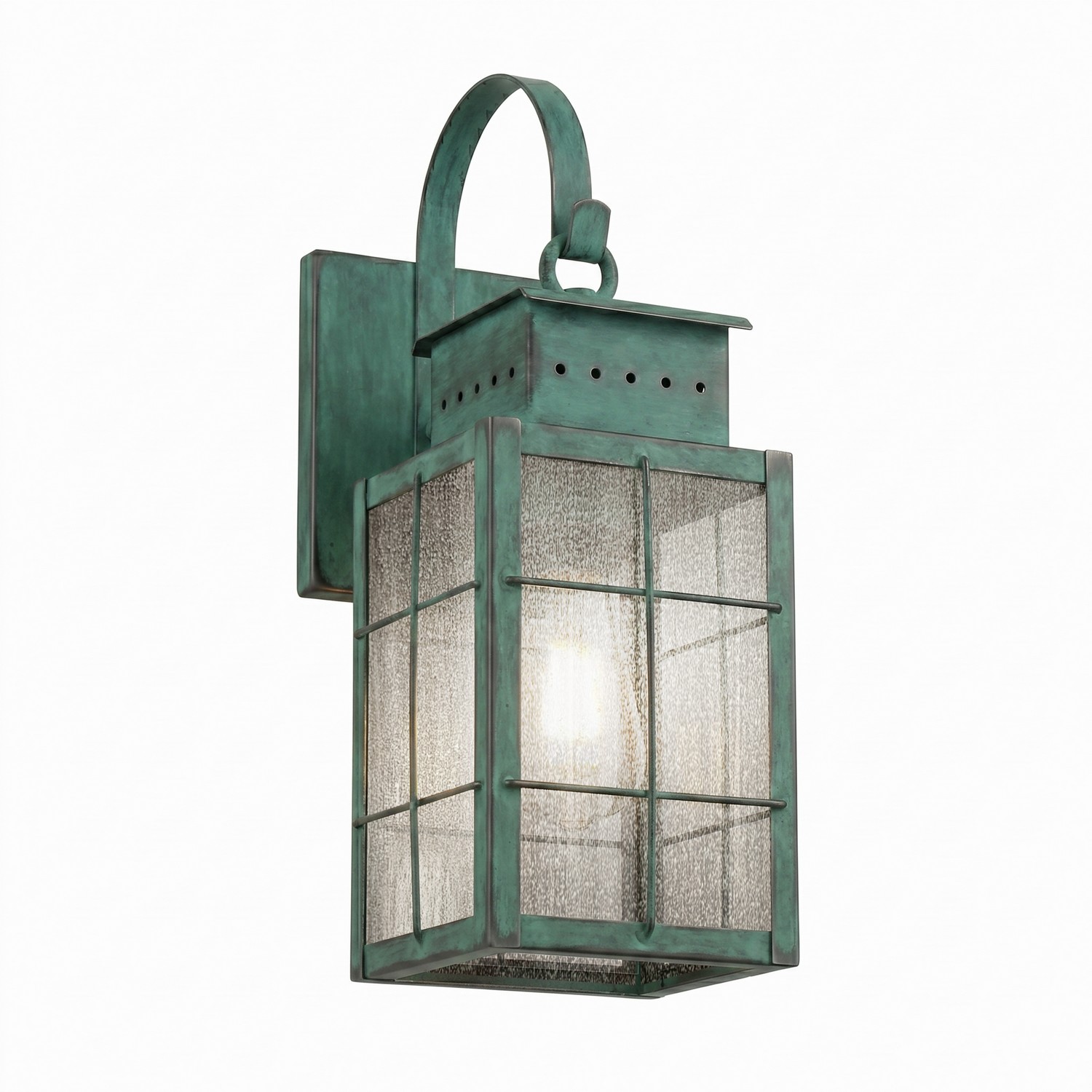 One Light Wall Sconce by Innovations - Norfield Collection, Verde Green Finish - 9421P-H-VG-SDY