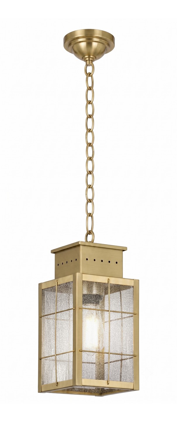 One Light Pendant by Innovations - Norfield Collection, Antique Brass Finish - 9422-H-AB-SDY