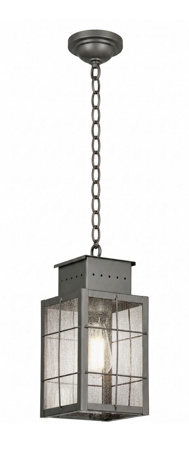 One Light Pendant by Innovations - Norfield Collection, Gunmetal Finish - 9422-H-GM-SDY