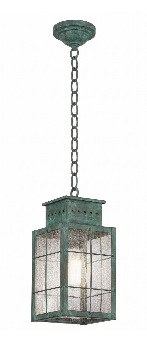 One Light Pendant by Innovations - Norfield Collection, Verde Green Finish - 9422-H-VG-SDY