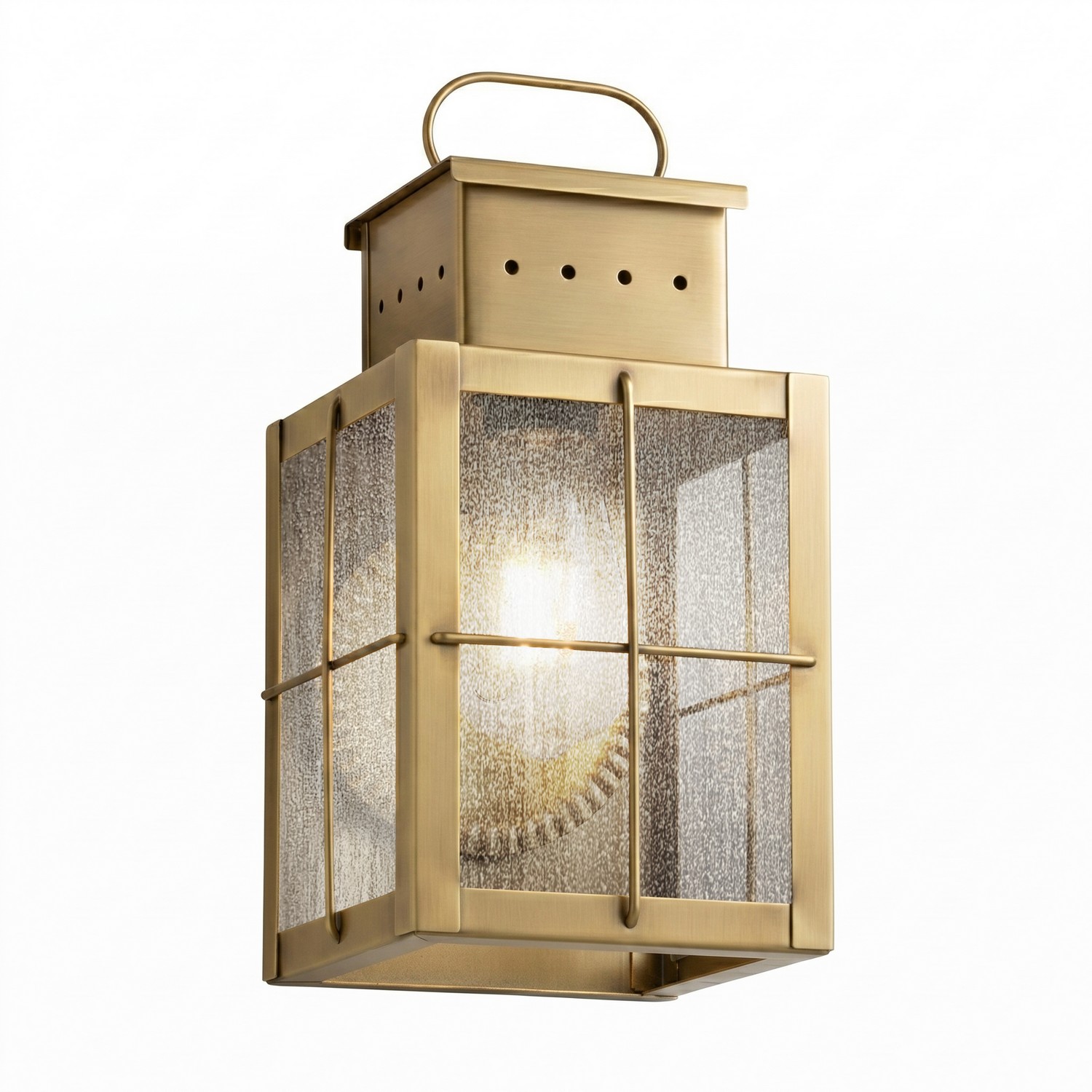 One Light Wall Sconce by Innovations - Norfield Collection, Antique Brass Finish - 9431-H-AB-SDY
