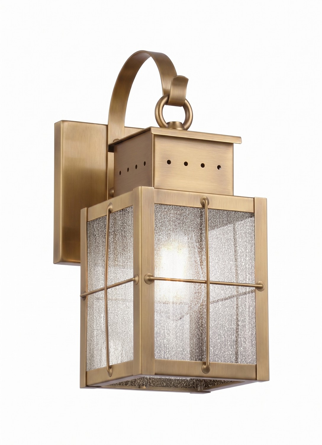 One Light Wall Sconce by Innovations - Norfield Collection, Antique Brass Finish - 9431P-H-AB-SDY