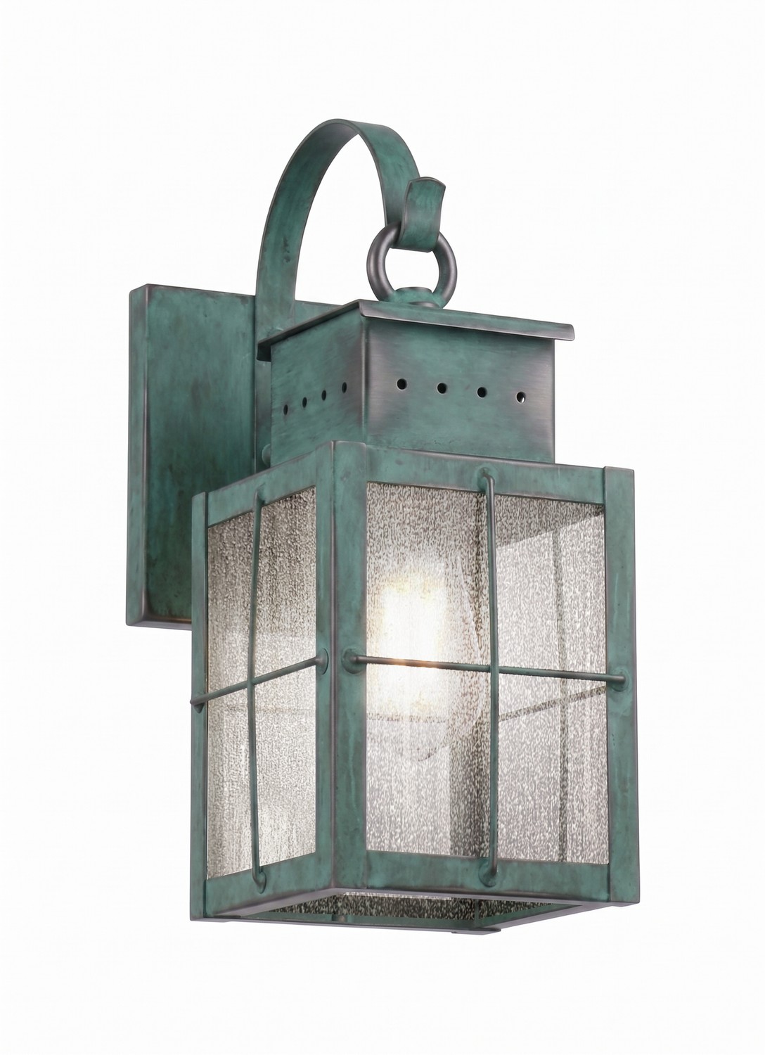 One Light Wall Sconce by Innovations - Norfield Collection, Verde Green Finish - 9431P-H-VG-SDY