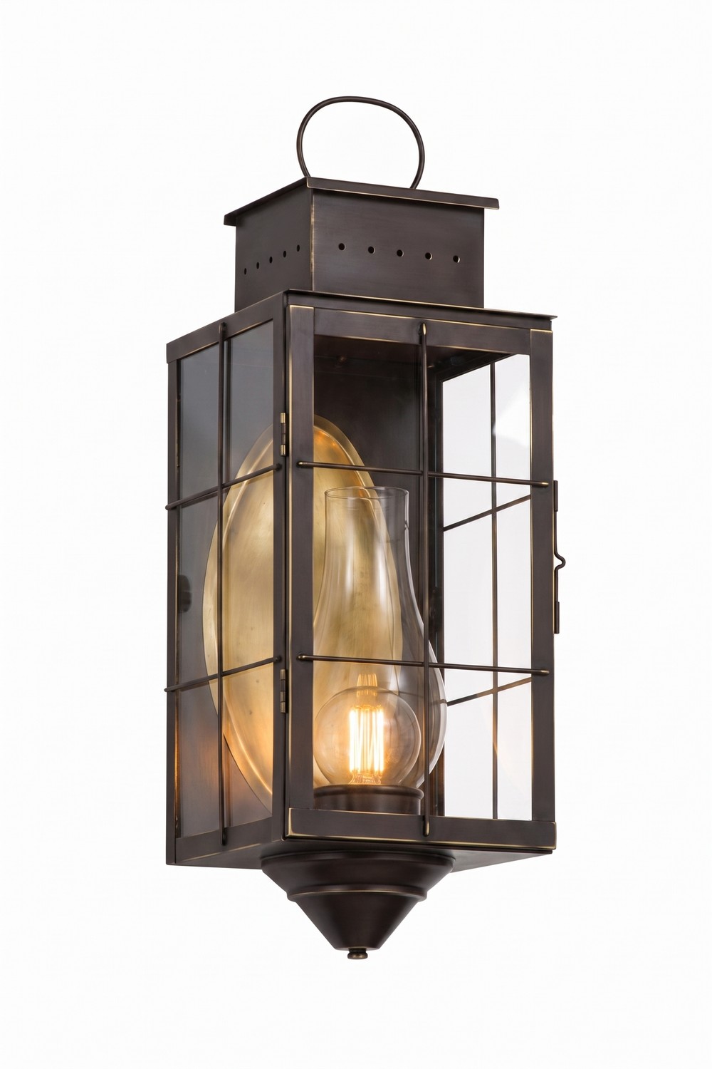One Light Wall Sconce by Innovations - Norfield Collection, Bronze Finish - 9461-H-BZ-CL-C
