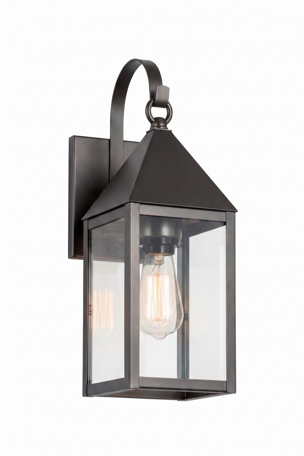 One Light Wall Sconce by Innovations - Ashford Collection, Gunmetal Finish - 9521P-GM-CL