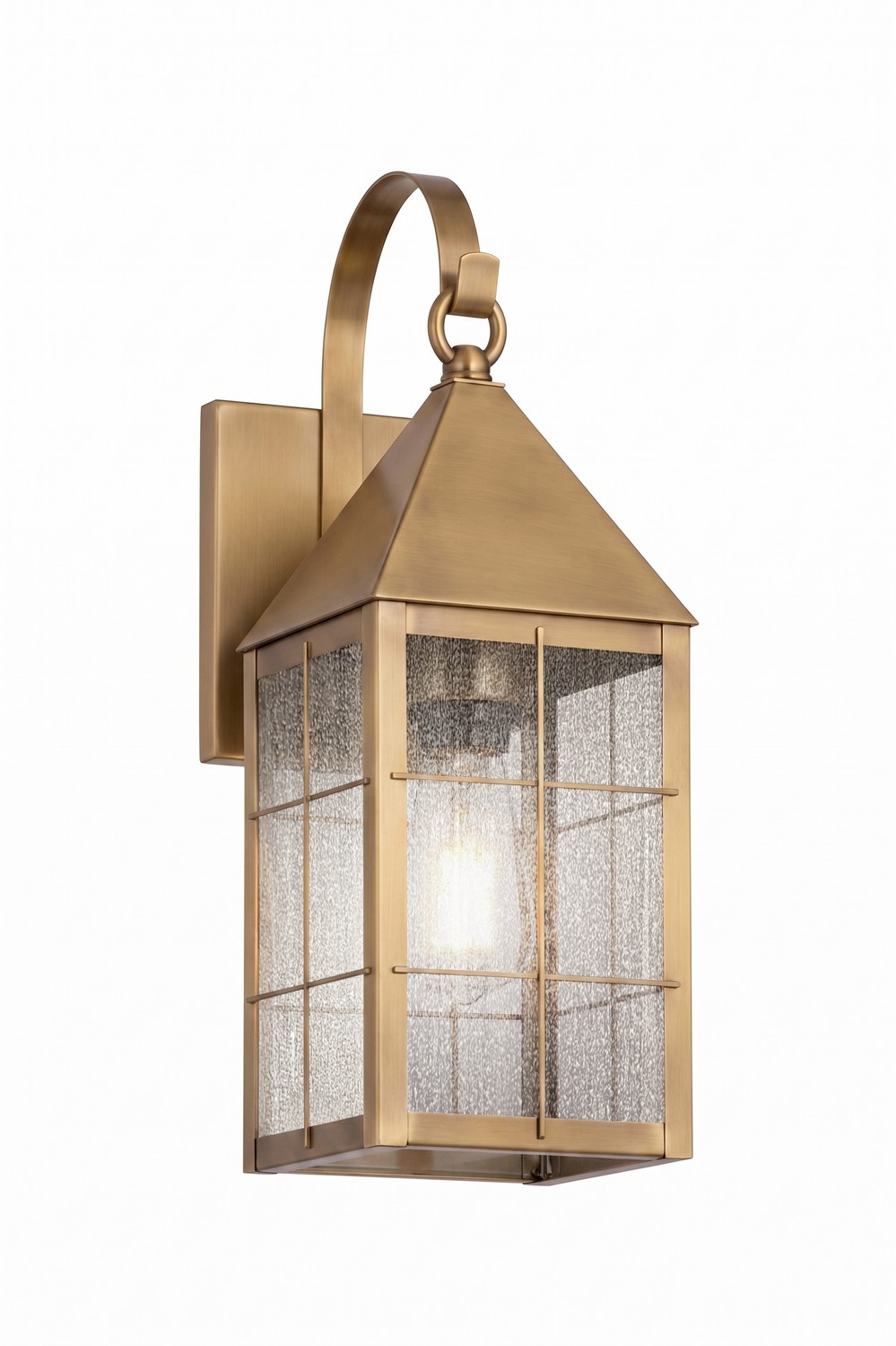 One Light Wall Sconce by Innovations - Ashford Collection, Antique Brass Finish - 9521P-H-AB-SDY