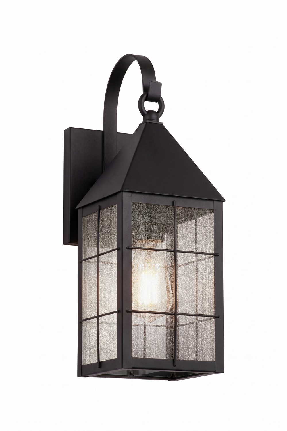 One Light Wall Sconce by Innovations - Ashford Collection, Matte Black Finish - 9521P-H-BK-SDY