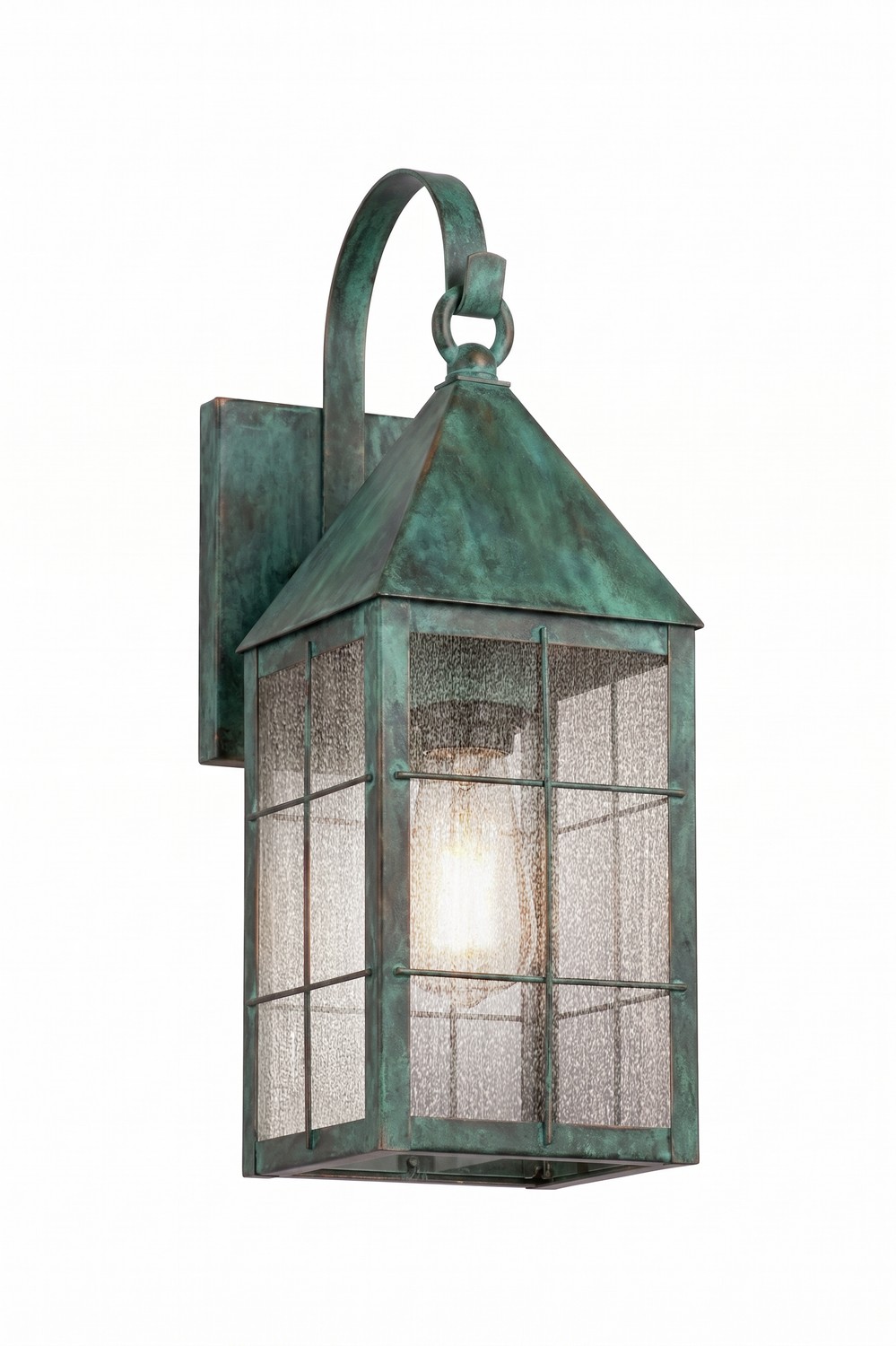 One Light Wall Sconce by Innovations - Ashford Collection, Verde Green Finish - 9521P-H-VG-SDY