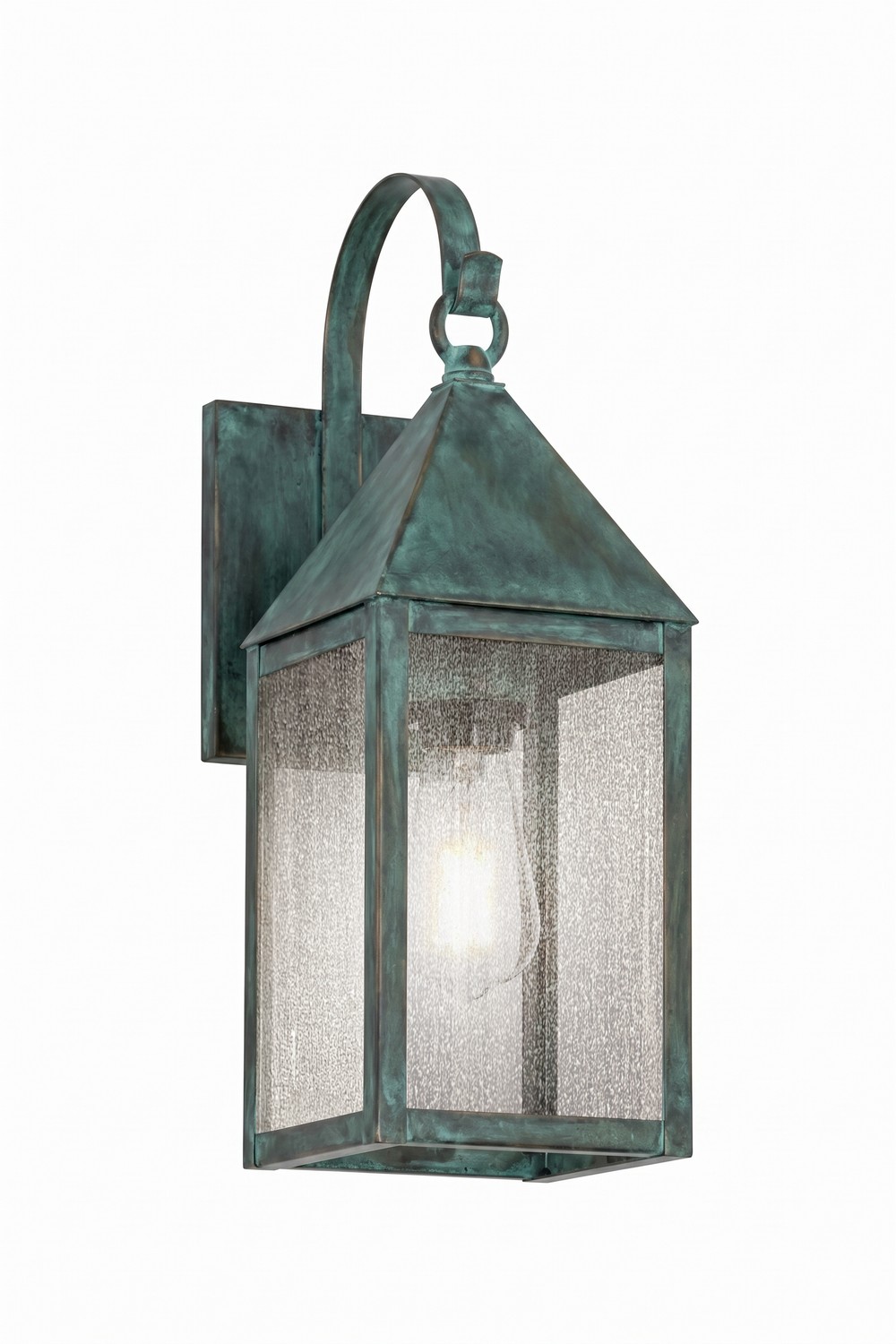 One Light Wall Sconce by Innovations - Ashford Collection, Verde Green Finish - 9521P-VG-SDY