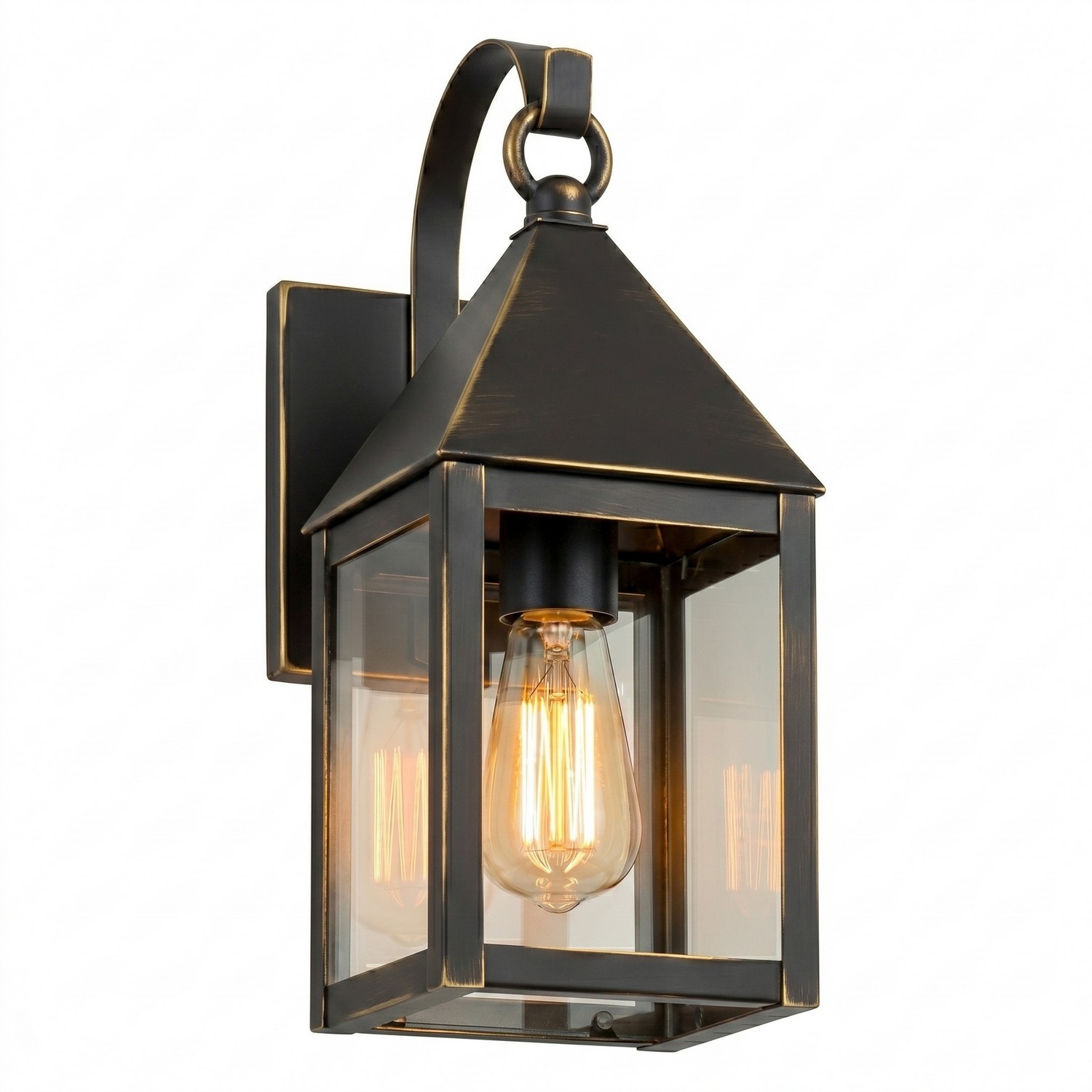 One Light Wall Sconce by Innovations - Ashford Collection, Bronze Finish - 9531P-BZ-CL