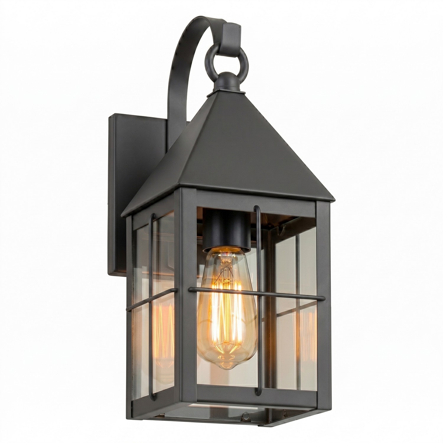 One Light Wall Sconce by Innovations - Ashford Collection, Gunmetal Finish - 9531P-H-GM-CL
