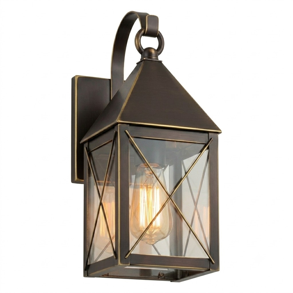 One Light Wall Sconce by Innovations - Ashford Collection, Bronze Finish - 9531P-X-BZ-CL