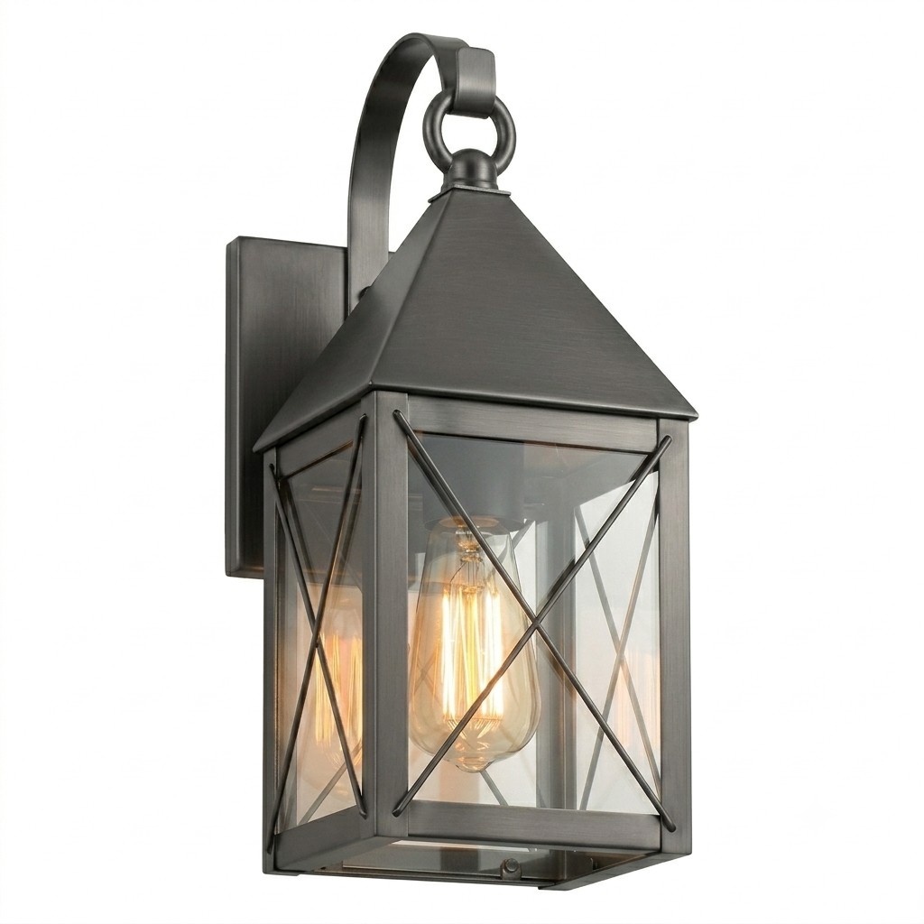 One Light Wall Sconce by Innovations - Ashford Collection, Gunmetal Finish - 9531P-X-GM-CL