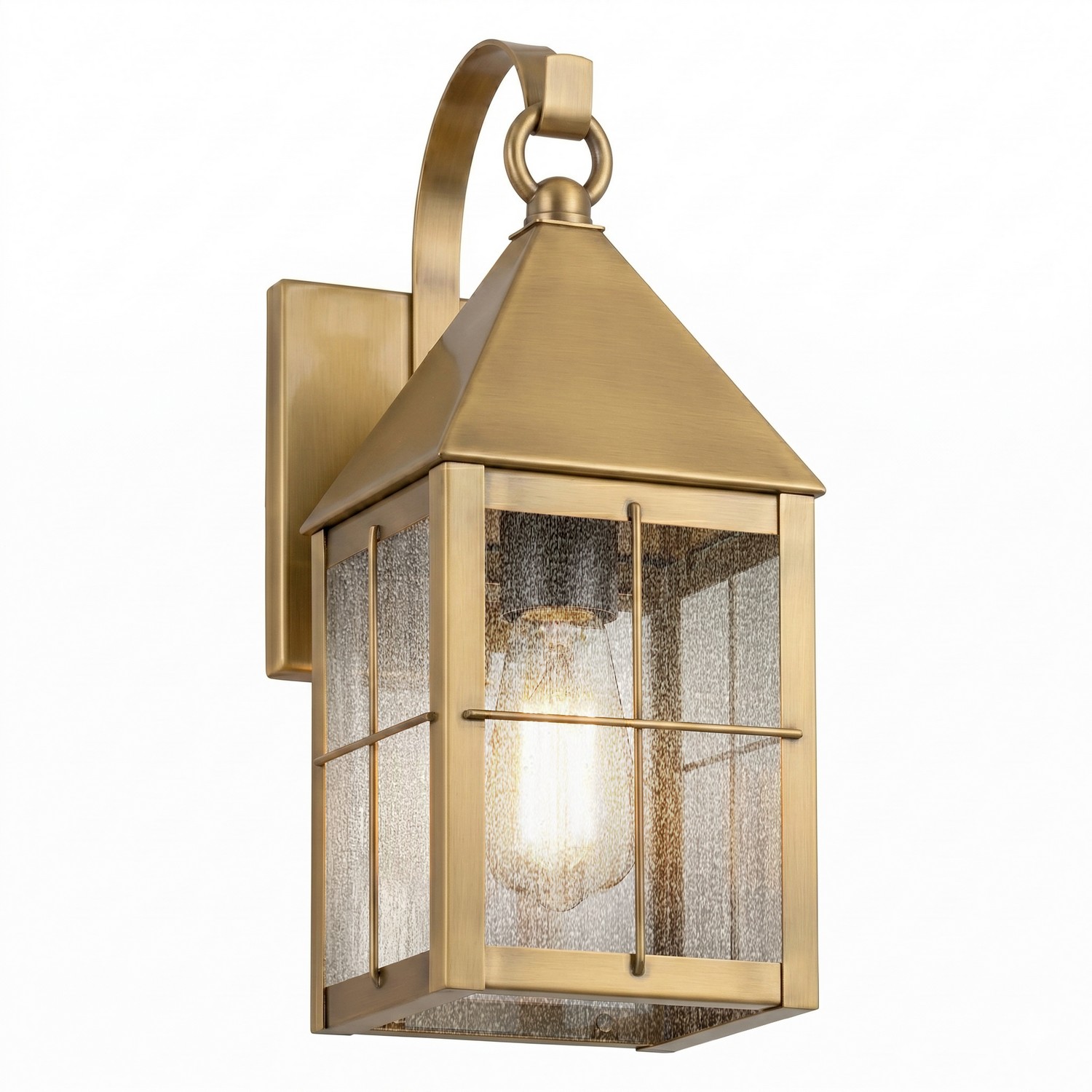 One Light Wall Sconce by Innovations - Ashford Collection, Antique Brass Finish - 9531P-H-AB-SDY