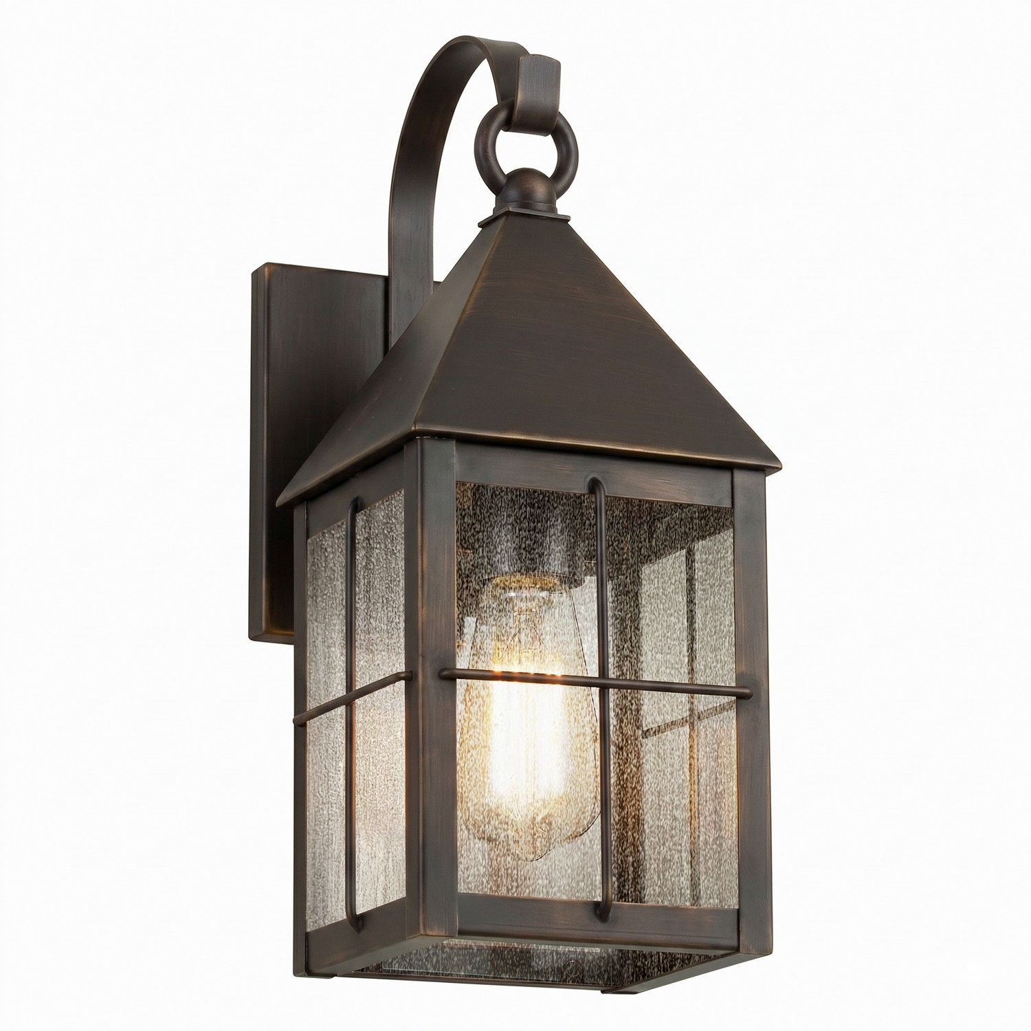 One Light Wall Sconce by Innovations - Ashford Collection, Dark Brass Finish - 9531P-H-DB-SDY