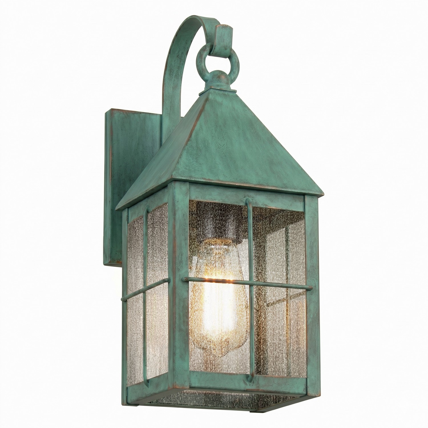 One Light Wall Sconce by Innovations - Ashford Collection, Verde Green Finish - 9531P-H-VG-SDY