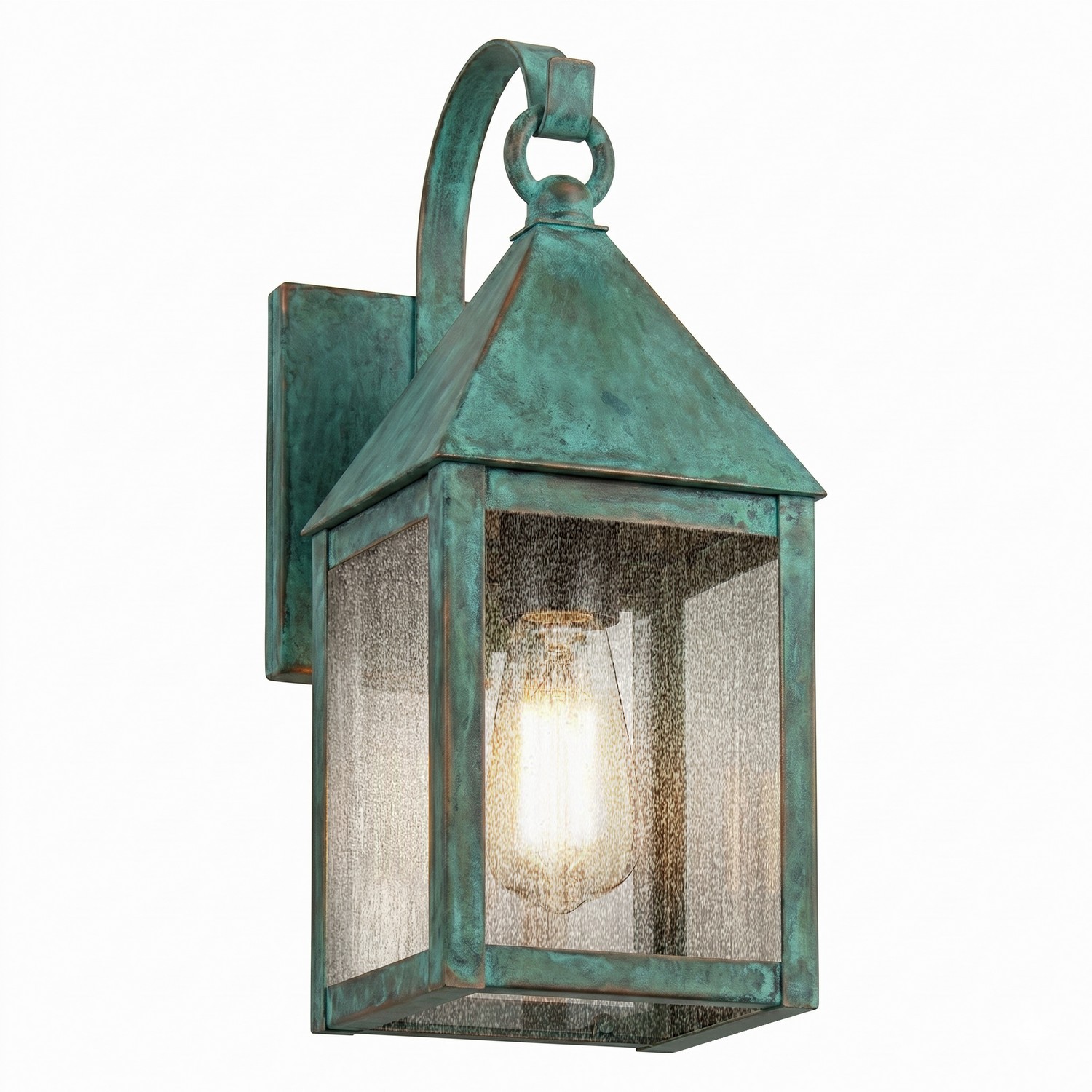 One Light Wall Sconce by Innovations - Ashford Collection, Verde Green Finish - 9531P-VG-SDY